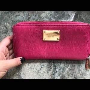 Michael Kors Pink Leather Wallet